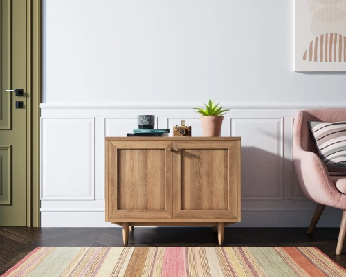 Изготовленная мебель на заказ - комод для белья и одежды низкий module 04 "Smart" цвет коричневый создаст неповторимую тмосферу в Вашей комнате. Каталог мебели из России - AdtPro. Id-3