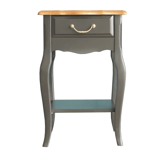 Оформляя покупку прикроватная тумбочка с одним ящиком "Leontina black" цвет черный в интернет-магазине вы получаете качественную мебель с гарантией производителя. Каталог мебели из России - AdtPro. Id-2