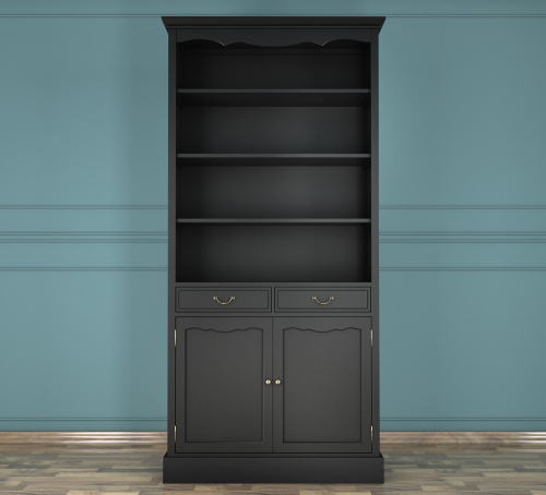  Изготовленная нами мебель на заказ -  несомненно станет предметом интеьера, на который невозможно будет необратить внимание. книжный шкаф  Leontina black производство Этажерка. Каталог мебели из России - AdtPro. Id-2