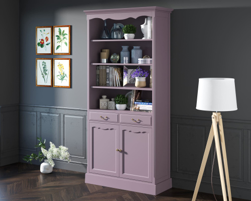  Предлагаем купить  с помощью которого удастся сделать интерьер помещения ещё интереснее.книжный шкаф  Leontina lavanda производство Этажерка. Каталог мебели из России - AdtPro. Id-2