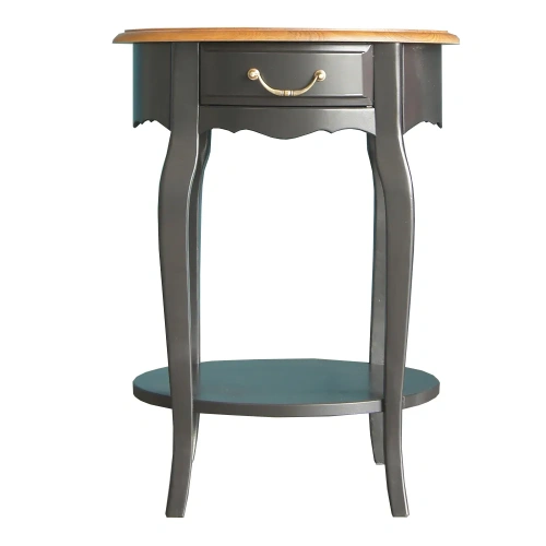 Атмосфера в комнате станет приятнее, а дизайн жилища неповторимым если Вы закажете овальный столик "Leontina black" цвет черный. Каталог мебели из России - AdtPro. Id-2