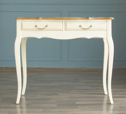 Купите мебель для Вашего интерьера - консоль 2 ящика "Leontina" цвет слоновая кость. Каталог мебели из России - AdtPro. Id-0