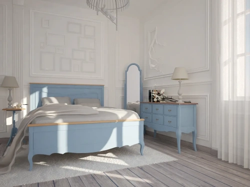 голубая двуспальная кровать размеры 180x200, 160x200