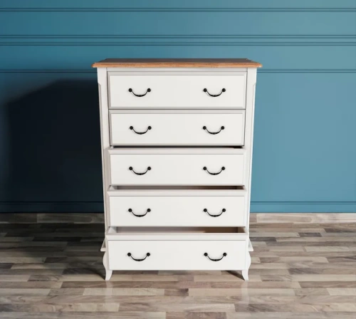 Белый комод  Leontina производство Этажерка. Каталог мебели из России - AdtPro. Id-1