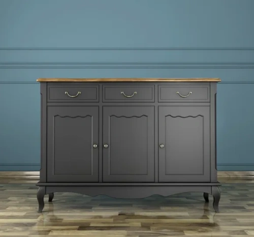 Купите современный длинный комод 3 ящика и 3 двери "Leontina black" цвет черный и Ваш интерьер несомненно преобразиться, поскольку над изготовленной в ручную мебелью работали лучшие дизайнеры мебели. Каталог мебели из России - AdtPro. Id-2