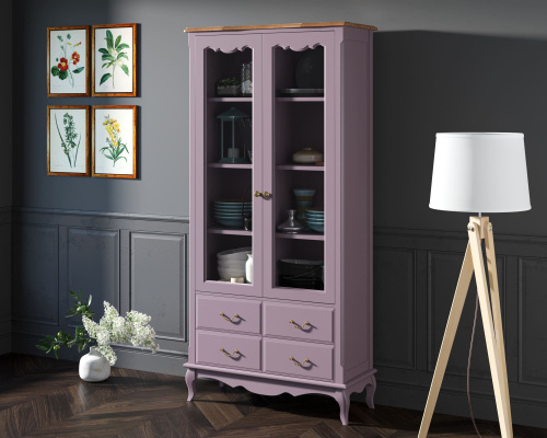  Атмосфера в комнате станет приятнее, а дизайн жилища неповторимым если Вы закажете . шкаф Leontina lavanda производство Этажерка. Каталог мебели из России - AdtPro. Id-2