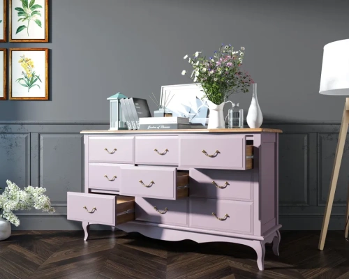  Ваш интерьер украсит комод Leontina lavanda производство Этажерка. Каталог мебели из России - AdtPro. Id-1