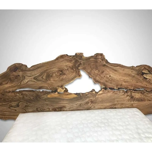  авторская двуспальная кровать с уникальным изголовьем  Каталог мебели из России - AdtPro Id-2