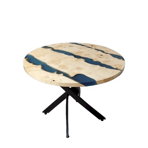  обеденный светлый круглый столик из клена. акция!  Каталог мебели из России - AdtPro Id-1