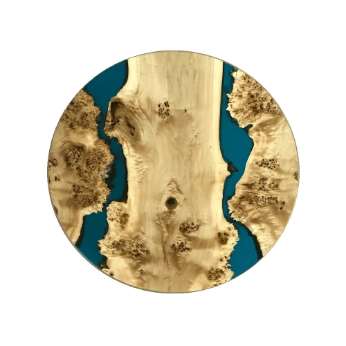  стол круглый обеденный из массива тополя  Каталог мебели из России - AdtPro Id-1