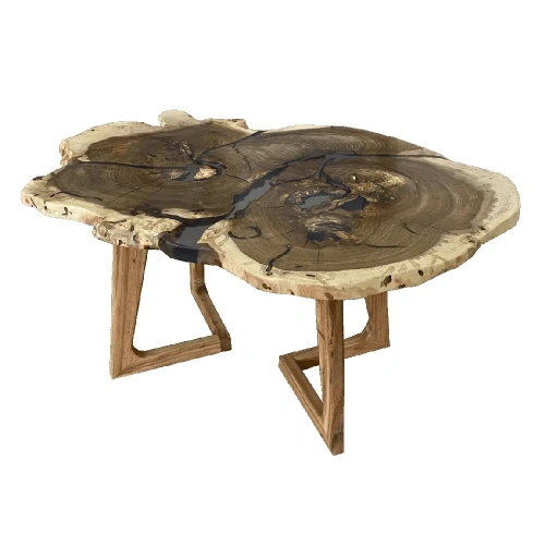  журнальный стол из карагача и смолы. коллекция   Каталог мебели из России - AdtPro Id-2