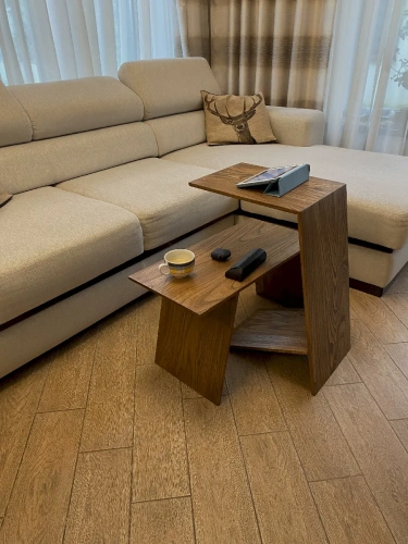  комплект журнальных столиков "scandy" в скандинавском стиле из массива карагача  Каталог мебели из России - AdtPro Id-3