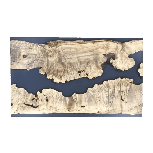  стол «река» трансформер из спила клёна и темной смолы  Каталог мебели из России - AdtPro Id-2