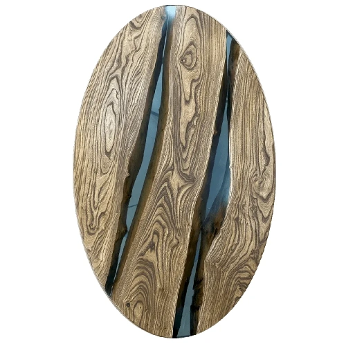  большой журнальный овальный стол «forest river»  Каталог мебели из России - AdtPro Id-1