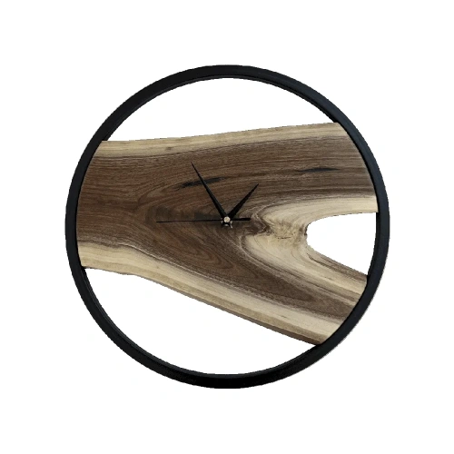  часы из массива в металлической рамке  Каталог мебели из России - AdtPro Id-2