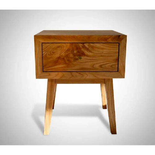  прикроватная тумба с деревянными ножками, из массива карагача  Каталог мебели из России - AdtPro Id-1