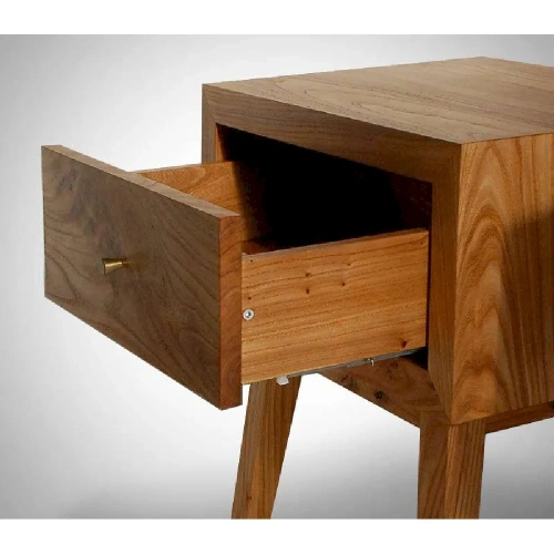  прикроватная тумба с деревянными ножками, из массива карагача  Каталог мебели из России - AdtPro Id-2