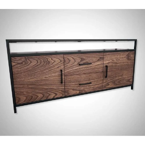  длинная тумба из массива в стиле loft  Каталог мебели из России - AdtPro Id-1