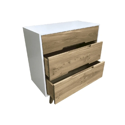  белый комод  с фасадом из карагача  Каталог мебели из России - AdtPro Id-1