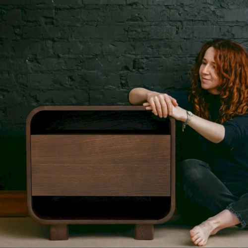 Прикроватная тумба ONE для современных спален - Джапанди или Мид сенчури