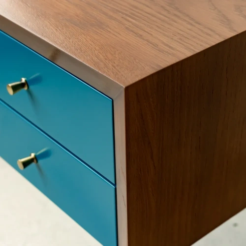 Минималистичный комод из массива дуба фасад эмаль 