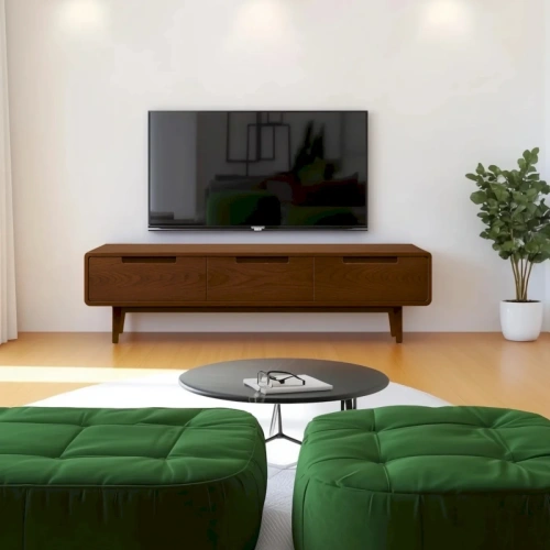 Тумба под ТВ Cosmo из массива дуба | 3 ящика | Mid-century | Индивидуальные размеры