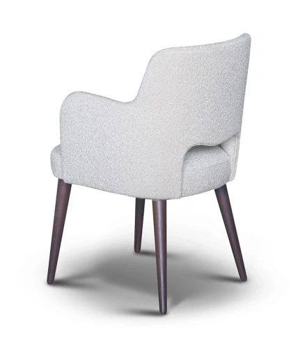 Белое полукресло Jumbo ретро-стиль 60х XX века