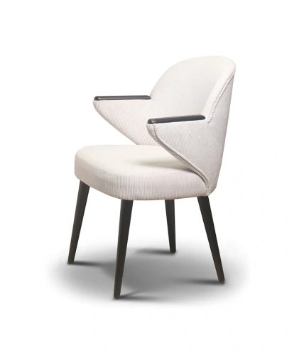 Белое полукресло Victoria. Аутентичные детали в духе 60-70-х годов