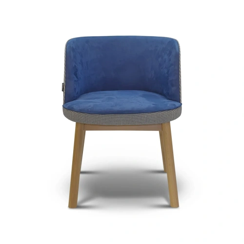 Мягкий дизайнерский стул Marea classic с ножками из массива бука с прозрачной тонировкой. Стиль Современный. 