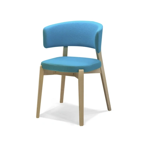 Дизайнерские полукресло для ресторанов Octavio. Стиль Ретро. Материал основания Бук