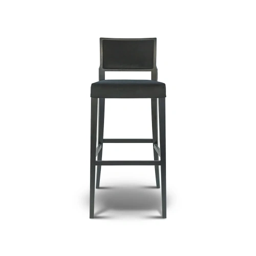 Деревянный барный стул черного цвета Liz