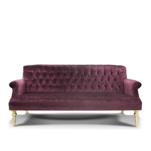 Диван Sofia вишневый классический с резными ножками, english-style, ретро,. ID-1