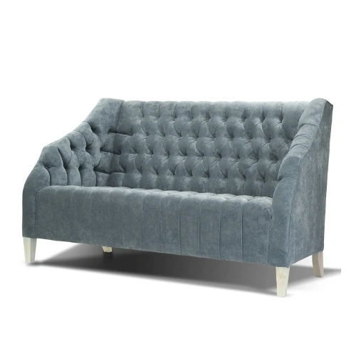 Диван Crowford серо-голубой в классическом стиле, art-nouveau. ID-1