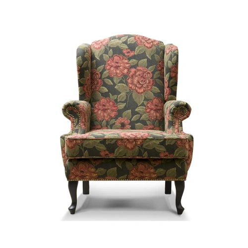 Каминное кресло с высокой спинкой Largo lux slim. Стиль Классический. Материал основания Бук. ID-1