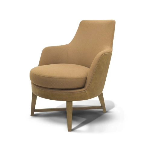 Кресло Melz светло-коричневое. Стиль Ретро. Материал основания Бук. ID-1