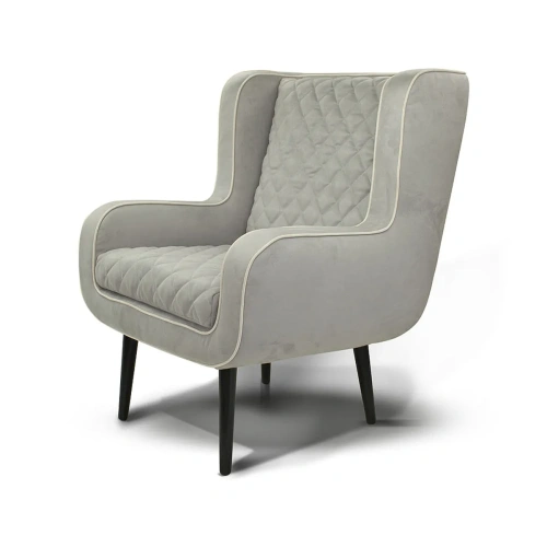 Кресло Rosso серое. Стиль Современный. Материал основания Бук. ID-1