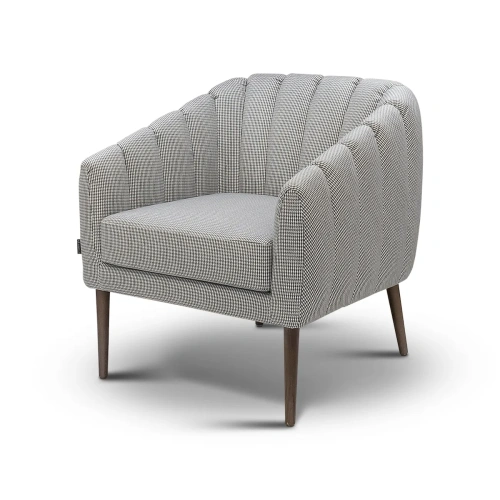 Кресло серое Roswell. Стиль Современный. Материал основания Бук. ID-4