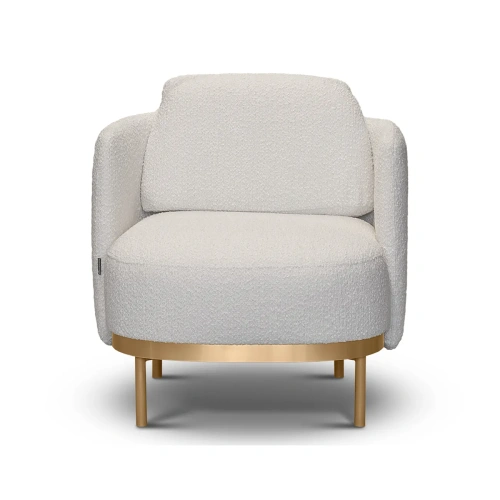 Кресло Armstrong белая обивка букле. ID-10