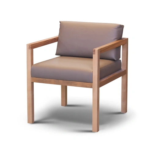 Полукресло Tabu. Стиль Современный. Материал основания Бук. Материал Кожа. ID-1