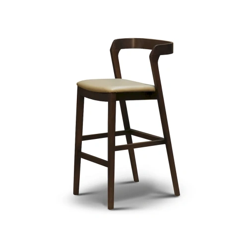 Стул барный Flou. Стиль Современный. Материал основания Бук. Материал Кожа. Выполнен в стиле: modern, retro, grunge, constructivism, bauhaus. ID-2