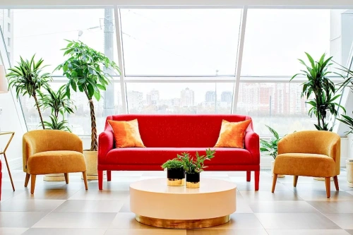 Симметричная композиция из Диван Merlini slim и двух кресел Кресло Donatello