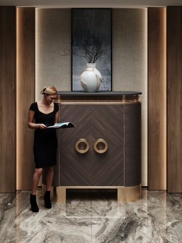 Эксклюзивный комод, воплощающий богатую эстетику стиля ар-деко