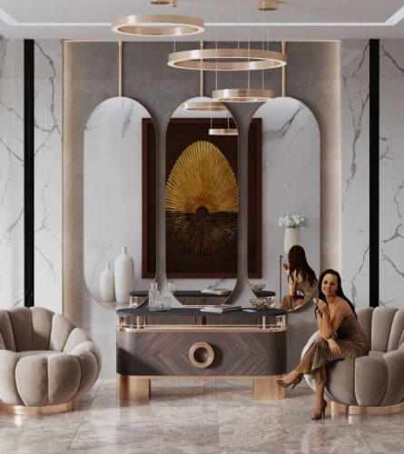 Великолепная консоль, воплощающая главные каноны стиля ар-деко