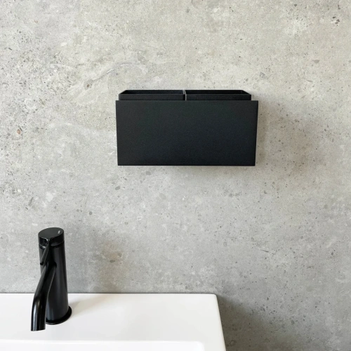 полка из металла MyOry Azaly с отсеками для зубных щёток