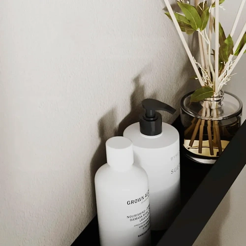 полка MyOry Serene – можно разместить флакончики с шампунем или баночки со специями