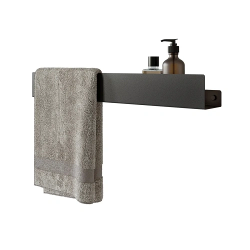 Полка MyOry Towelinv с отсеком для полотенца и сливными отверстиями