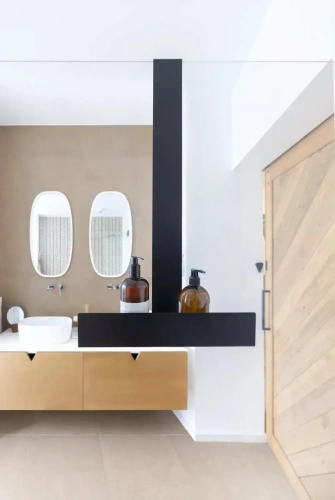 Дизайнерская полка MyOry Shower Three для душевой | Крепление на стекло