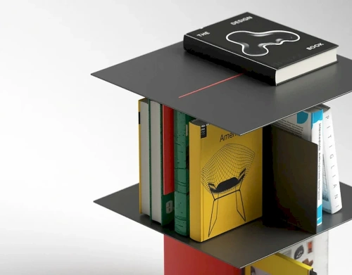 Журнальный стол-этажерка MyOry Build металлический | Дизайнерский | 30x30x48 см