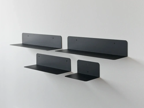 Набор полок MyOry Thin | Минималистичные металлические полки | Гнутый металл | Для всех помещений
