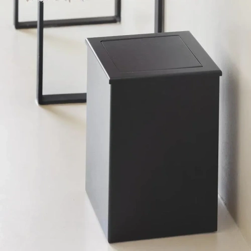 Мусорное ведро с крышкой MyOry TrashBox Three | 30×20×20 см | Металлическое | Для кухни и ванной